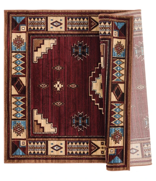 United Weavers Cottage Burgundy 2055-40334 7 ft. 10 in. X 10 ft. 6 in. Rectangle Rug