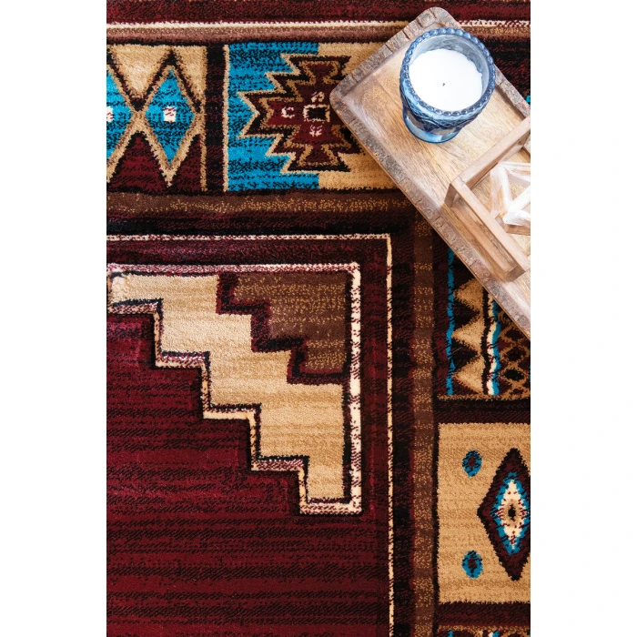 United Weavers Cottage Burgundy 2055-40334 2 ft. 7 in. X 4 ft. 2 in. Rectangle Rug