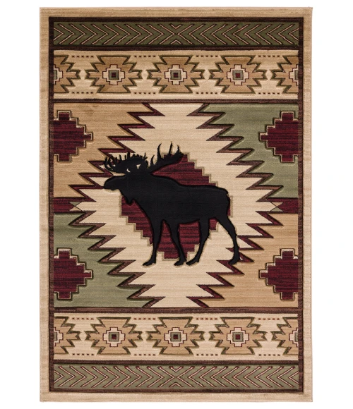 United Weavers Cottage Beige 2055-40626 7 ft. 10 in. X 10 ft. 6 in. Rectangle Rug