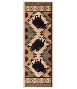 United Weavers Cottage Beige 2055-40626 2 ft. 7 in. X 7 ft. 4 in. Rectangle Rug
