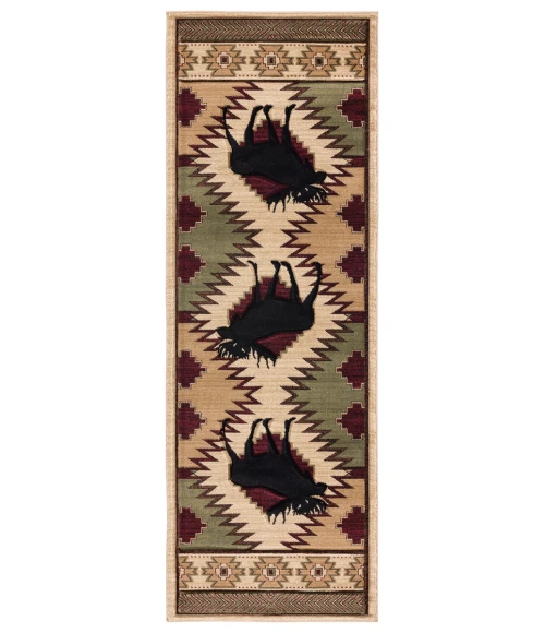 United Weavers Cottage Beige 2055-40626 2 ft. 7 in. X 7 ft. 4 in. Rectangle Rug