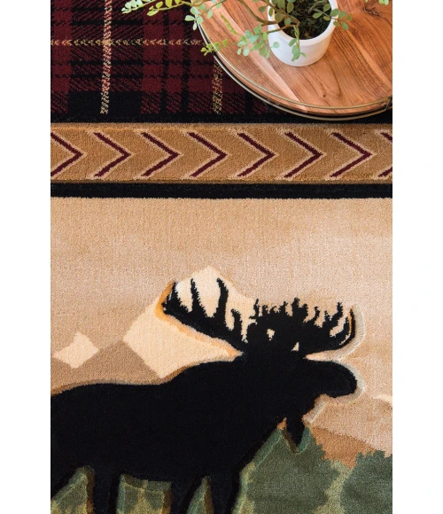 United Weavers Cottage Beige 2055-40726 5 ft. 3 in. X 7 ft. 6 in. Rectangle Rug