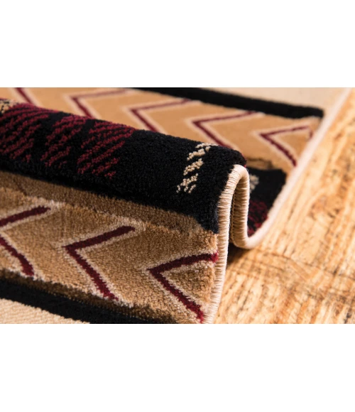 United Weavers Cottage Beige 2055-40726 5 ft. 3 in. X 7 ft. 6 in. Rectangle Rug