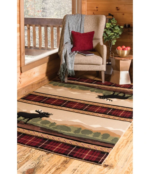 United Weavers Cottage Beige 2055-40726 5 ft. 3 in. X 7 ft. 6 in. Rectangle Rug