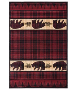 United Weavers Cottage Burgundy 2055-40834 1 ft. 10 in. X 2 ft. 8 in. Rectangle Rug