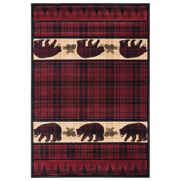 United Weavers Cottage Burgundy 2055-40834 7 ft. 10 in. X 10 ft. 6 in. Rectangle Rug