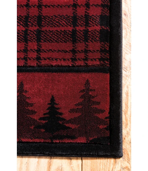 United Weavers Cottage Burgundy 2055-40834 1 ft. 10 in. X 2 ft. 8 in. Rectangle Rug