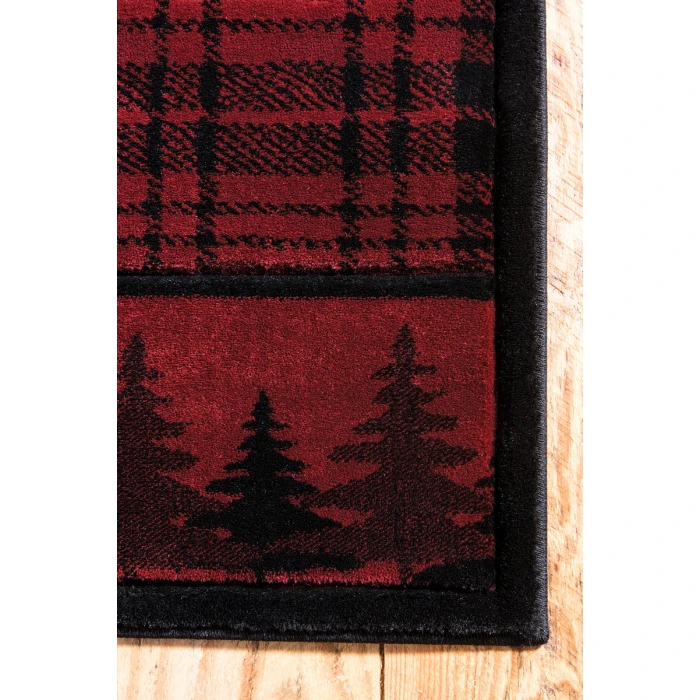 United Weavers Cottage Burgundy 2055-40834 7 ft. 10 in. X 10 ft. 6 in. Rectangle Rug