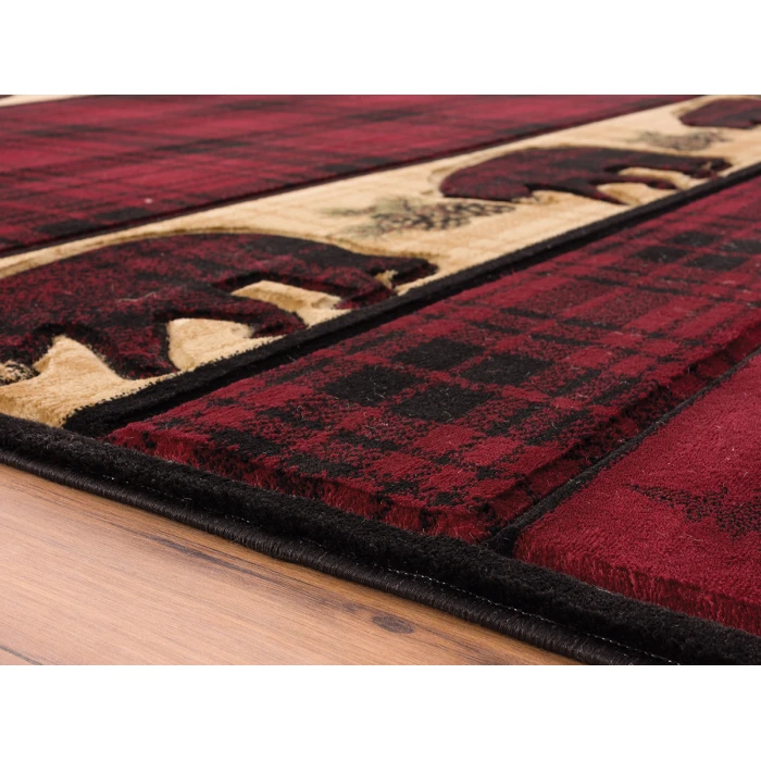 United Weavers Cottage Burgundy 2055-40834 7 ft. 10 in. X 10 ft. 6 in. Rectangle Rug