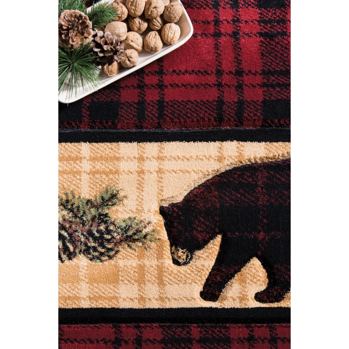 United Weavers Cottage Burgundy 2055-40834 7 ft. 10 in. X 10 ft. 6 in. Rectangle Rug