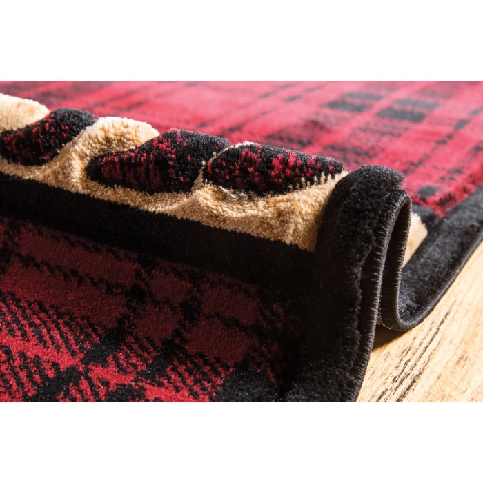 United Weavers Cottage Burgundy 2055-40834 7 ft. 10 in. X 10 ft. 6 in. Rectangle Rug