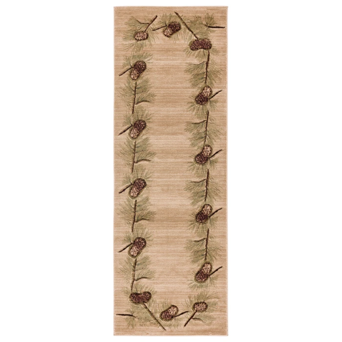 United Weavers Cottage Beige 2055-40926 2 ft. 7 in. X 7 ft. 4 in. Rectangle Rug