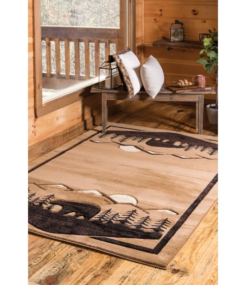 United Weavers Cottage Beige 2055-41226 2 ft. 7 in. X 7 ft. 4 in. Rectangle Rug
