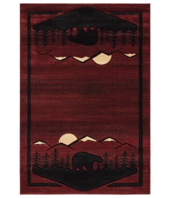 United Weavers Cottage Burgundy 2055-41234 1 ft. 10 in. X 2 ft. 8 in. Rectangle Rug