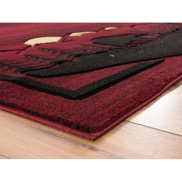 United Weavers Cottage Burgundy 2055-41234 1 ft. 10 in. X 2 ft. 8 in. Rectangle Rug