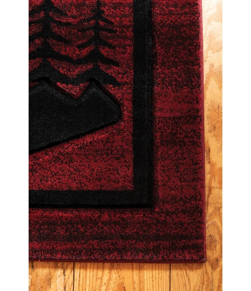United Weavers Cottage Burgundy 2055-41234 7 ft. 10 in. X 10 ft. 6 in. Rectangle Rug