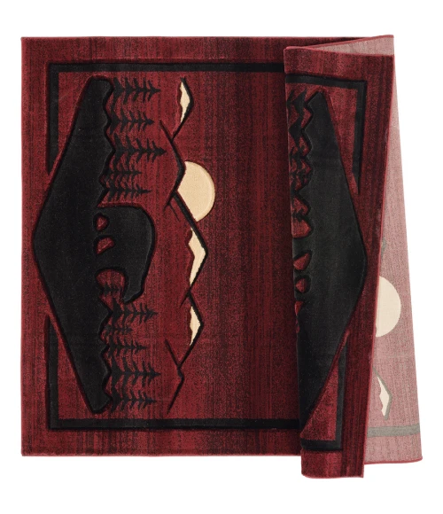 United Weavers Cottage Burgundy 2055-41234 7 ft. 10 in. X 10 ft. 6 in. Rectangle Rug