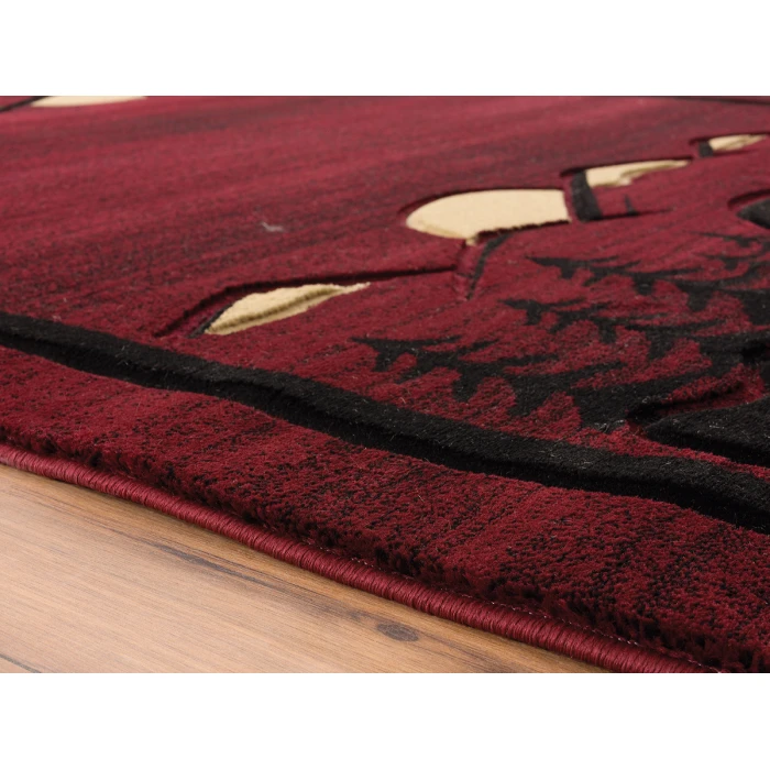 United Weavers Cottage Burgundy 2055-41234 1 ft. 10 in. X 2 ft. 8 in. Rectangle Rug