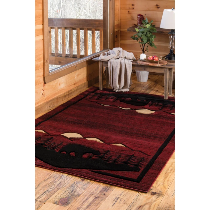 United Weavers Cottage Burgundy 2055-41234 1 ft. 10 in. X 2 ft. 8 in. Rectangle Rug