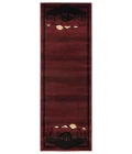 United Weavers Cottage Burgundy 2055-41234 2 ft. 7 in. X 7 ft. 4 in. Rectangle Rug