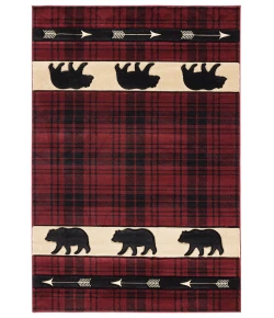 United Weavers Cottage Burgundy 2055-41434 1 ft. 10 in. X 2 ft. 8 in. Rectangle Rug