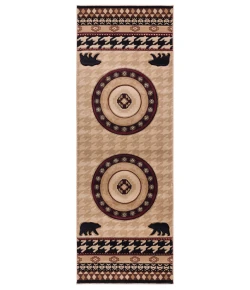 United Weavers Cottage Beige 2055-41626 2 ft. 7 in. X 7 ft. 4 in. Rectangle Rug