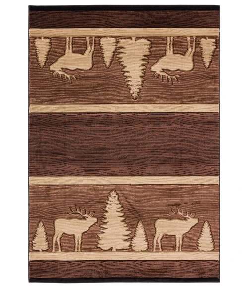 United Weavers Cottage Brown 2055-41750 1 ft. 10 in. X 2 ft. 8 in. Rectangle Rug