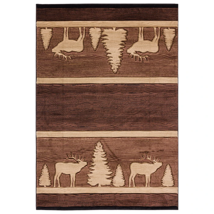 United Weavers Cottage Brown 2055-41750 7 ft. 10 in. X 10 ft. 6 in. Rectangle Rug