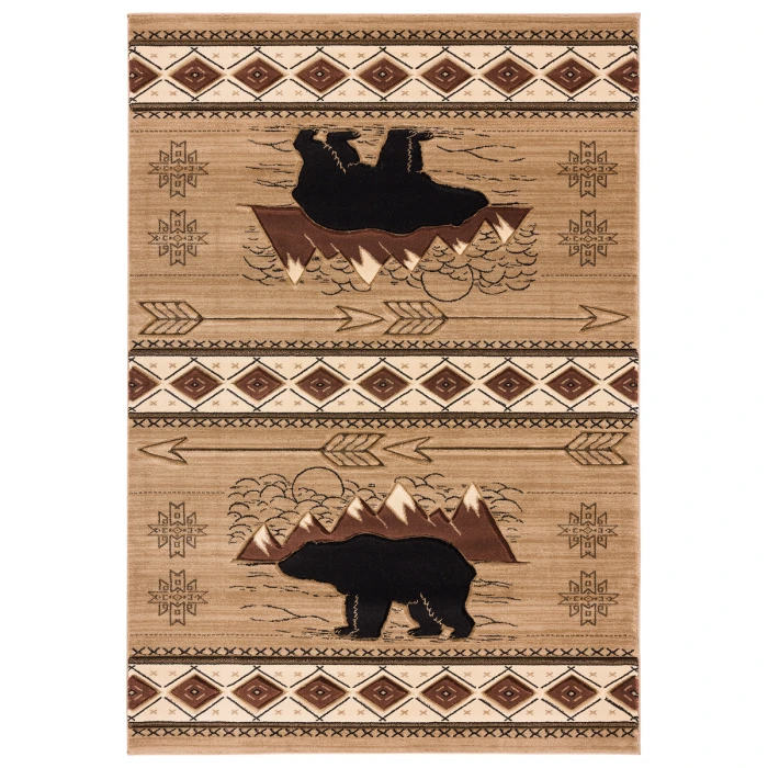 United Weavers Cottage Beige 2055-41826 2 ft. 7 in. X 4 ft. 2 in. Rectangle Rug
