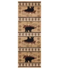 United Weavers Cottage Beige 2055-41826 2 ft. 7 in. X 7 ft. 4 in. Rectangle Rug