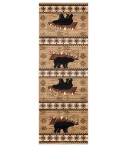 United Weavers Cottage Beige 2055-41826 2 ft. 7 in. X 7 ft. 4 in. Rectangle Rug