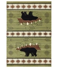 United Weavers Cottage Green 2055-41845 5 ft. 3 in. X 7 ft. 6 in. Rectangle Rug
