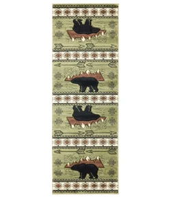 United Weavers Cottage Green 2055-41845 2 ft. 7 in. X 7 ft. 4 in. Rectangle Rug