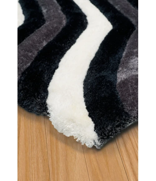 United Weavers of America FINESSE-SHOWERS-BLACK-24-20470 Area Rug