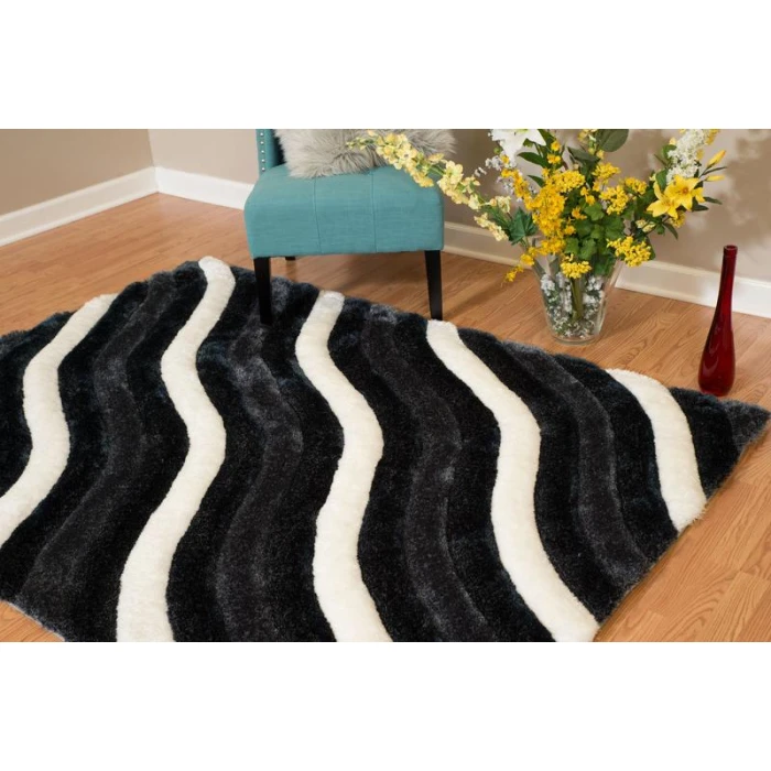United Weavers of America FINESSE-SHOWERS-BLACK-912-20470 Area Rug