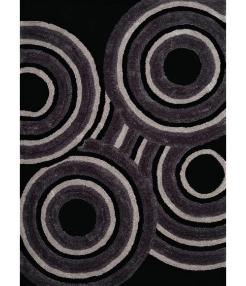 United Weavers of America FINESSE-RECORDS-BLACK-58-20570 Area Rug