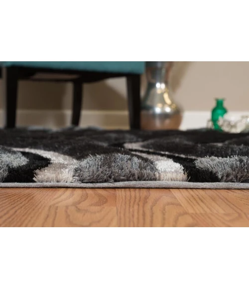 United Weavers of America FINESSE-RECORDS-BLACK-58-20570 Area Rug