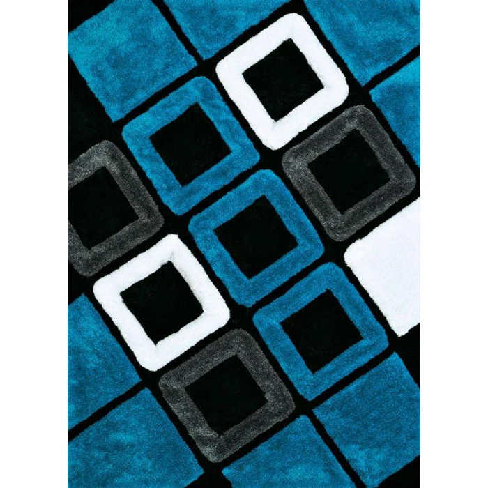 United Weavers of America FINESSE-PLUSH-AQUA-912-21063 Area Rug