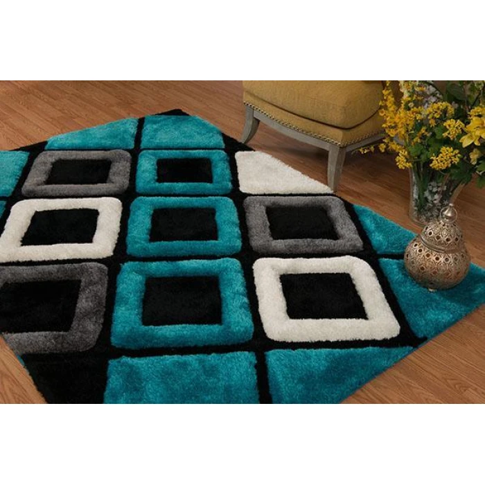 United Weavers of America FINESSE-PLUSH-AQUA-912-21063 Area Rug