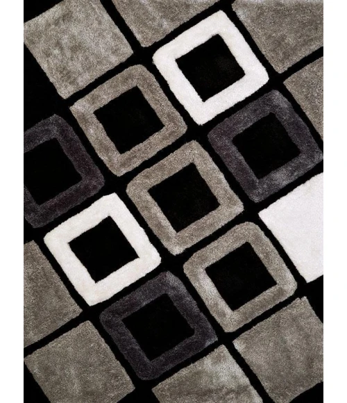 United Weavers of America FINESSE-PLUSH-BLACK-912-21070 Area Rug