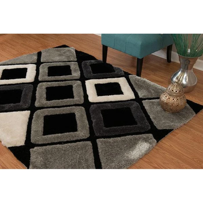 United Weavers of America FINESSE-PLUSH-BLACK-24-21070 Area Rug