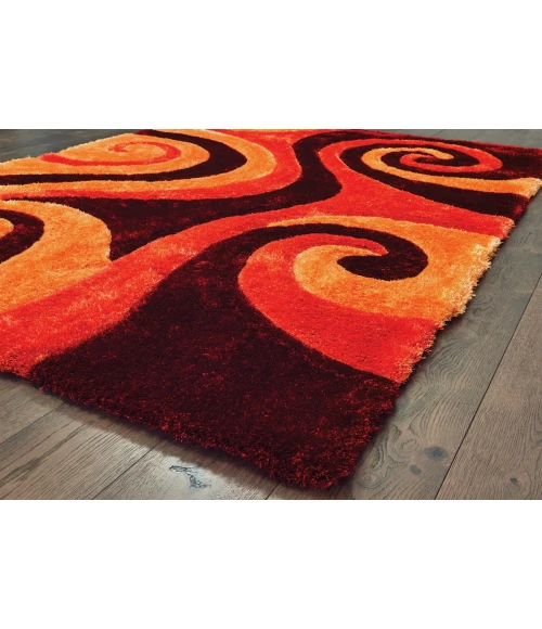United Weavers Finesse Burnt Orange 2100-21550 5 ft. 3 in. X 7 ft. 2 in. Rectangle Rug