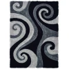 United Weavers Finesse Black 2100-21570 5 ft. 3 in. X 7 ft. 2 in. Rectangle Rug