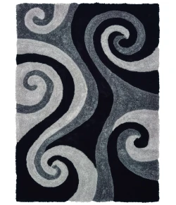 United Weavers Finesse Black 2100-21570 7 ft. 10 in. X 10 ft. 6 in. Rectangle Rug