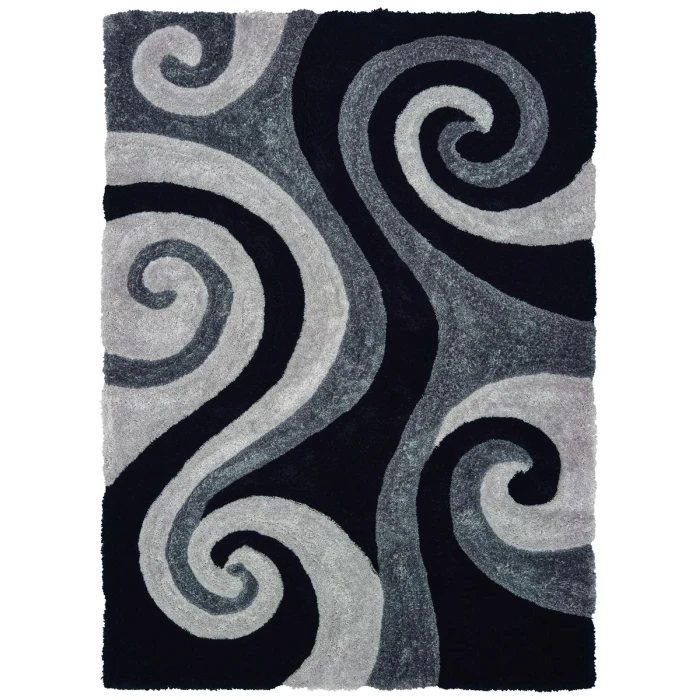 United Weavers Finesse Black 2100-21570 1 ft. 10 in. X 3 ft. Rectangle Rug
