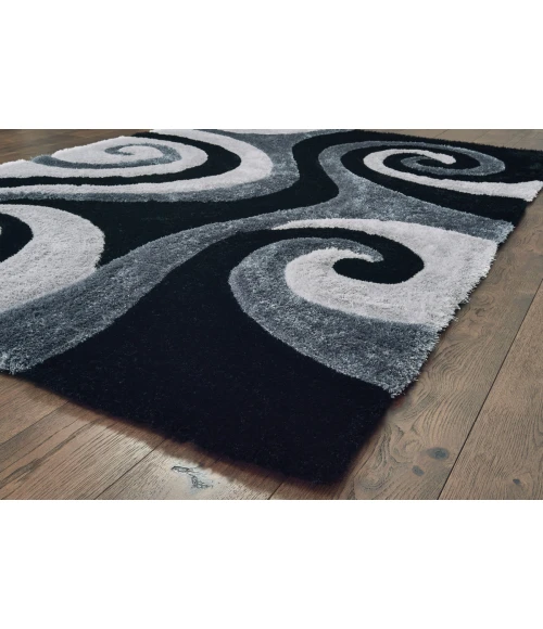 United Weavers Finesse Black 2100-21570 7 ft. 10 in. X 10 ft. 6 in. Rectangle Rug