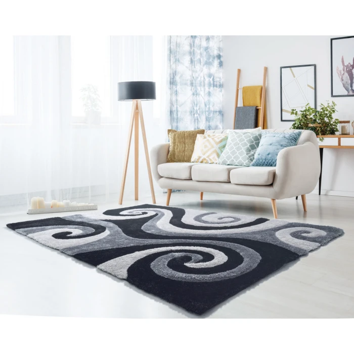 United Weavers Finesse Black 2100-21570 1 ft. 10 in. X 3 ft. Rectangle Rug