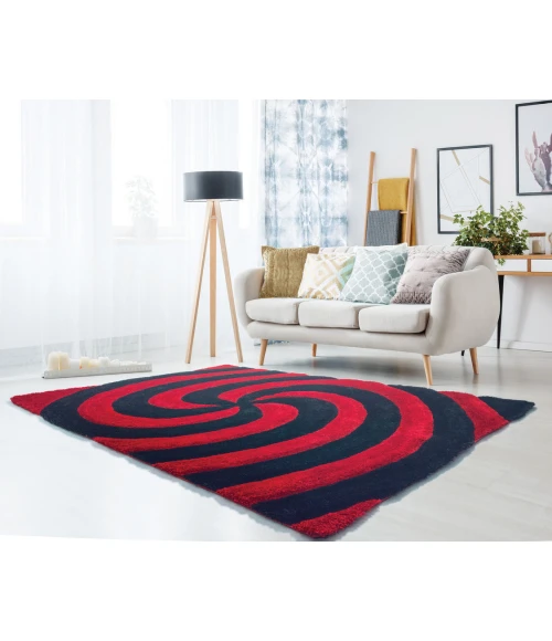 United Weavers Finesse Red 2100-21730 7 ft. 10 in. X 10 ft. 6 in. Rectangle Rug