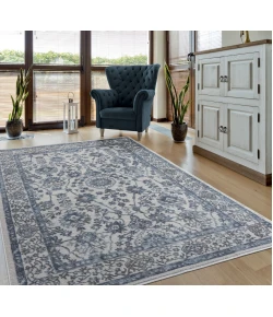 United Weavers Cascades Blue 2601-10260 5 ft. 3 in. X 7 ft. 2 in. Rectangle Rug
