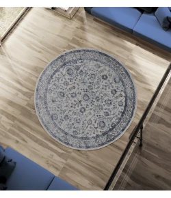 United Weavers Cascades Blue 2601-10260 7 ft. 10 in. RD Round Rug